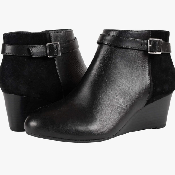 Vionic Shoes - Vionic Women Shasta Ankle Leather Wedge Boots shoes sz 7